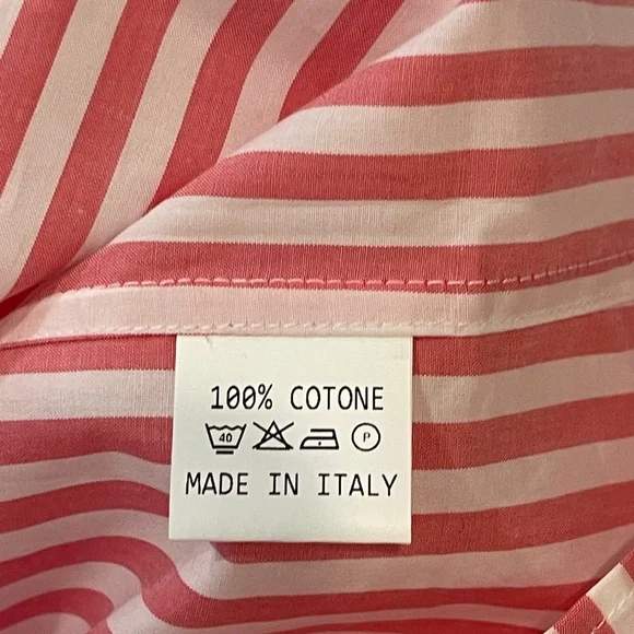 Solemare Shirt Maus and Hoffman Italy Red Stripe Buttondown - Picture 8 of 9